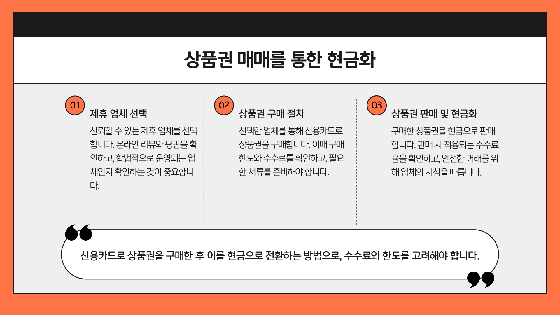 신용카드현금화 상품권 매매를 통한 현금화