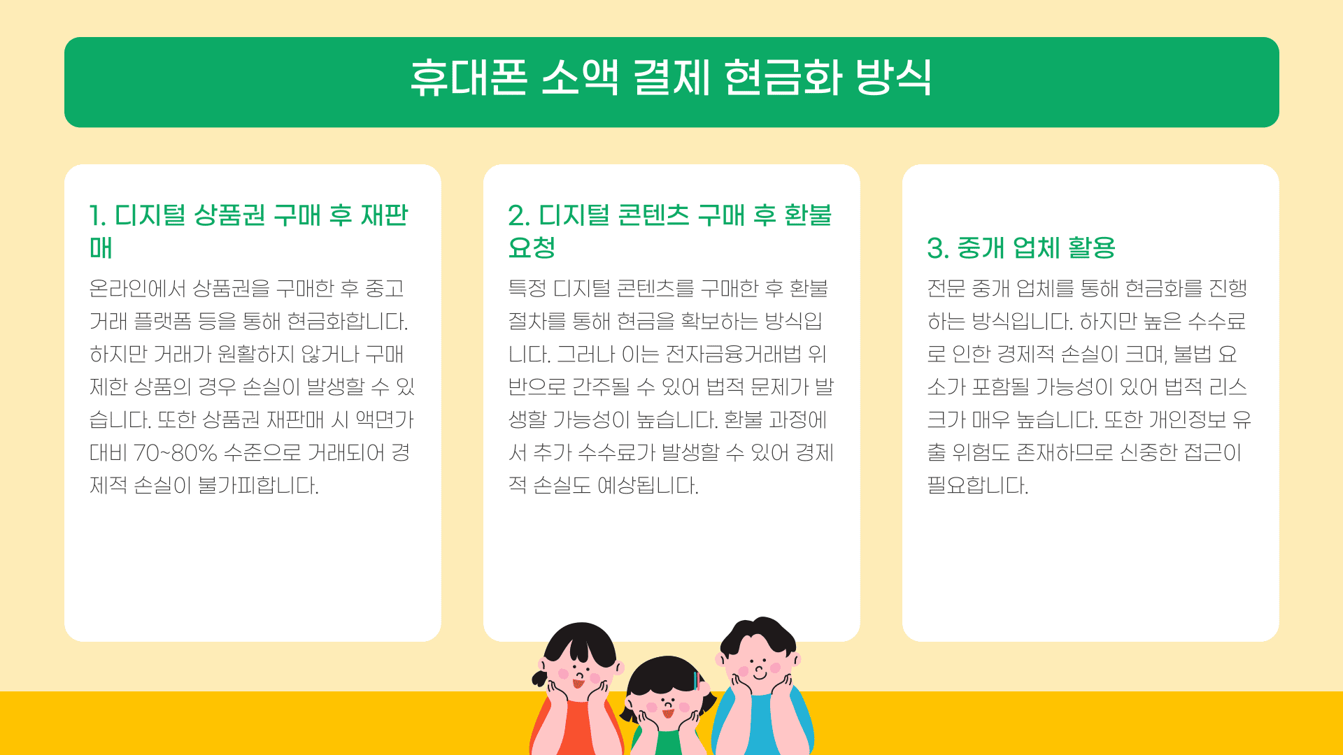 휴대폰 소액 결제 현금화 방식