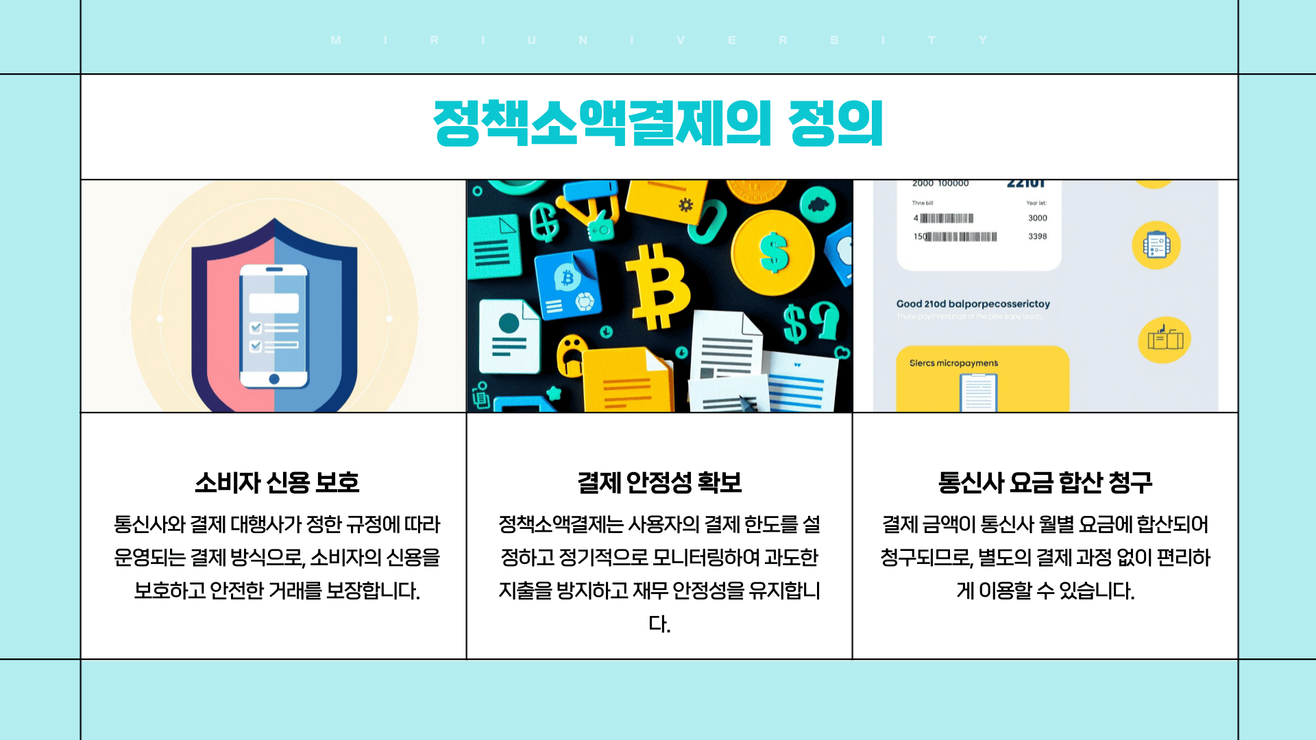 정책소액결제의 정의